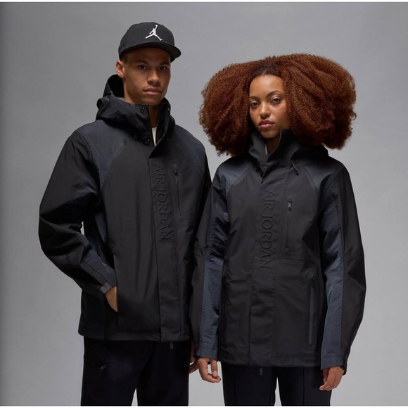 Air Jordan Other - Unisex Size Large Air Jordan Jacket Gore-Tex Hooded Full Zip Black FV7215-045